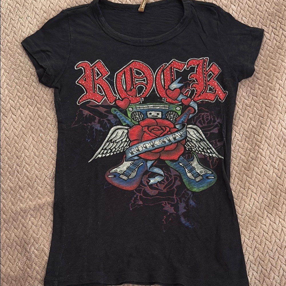 Rock Star juniors T-Shirt - Black